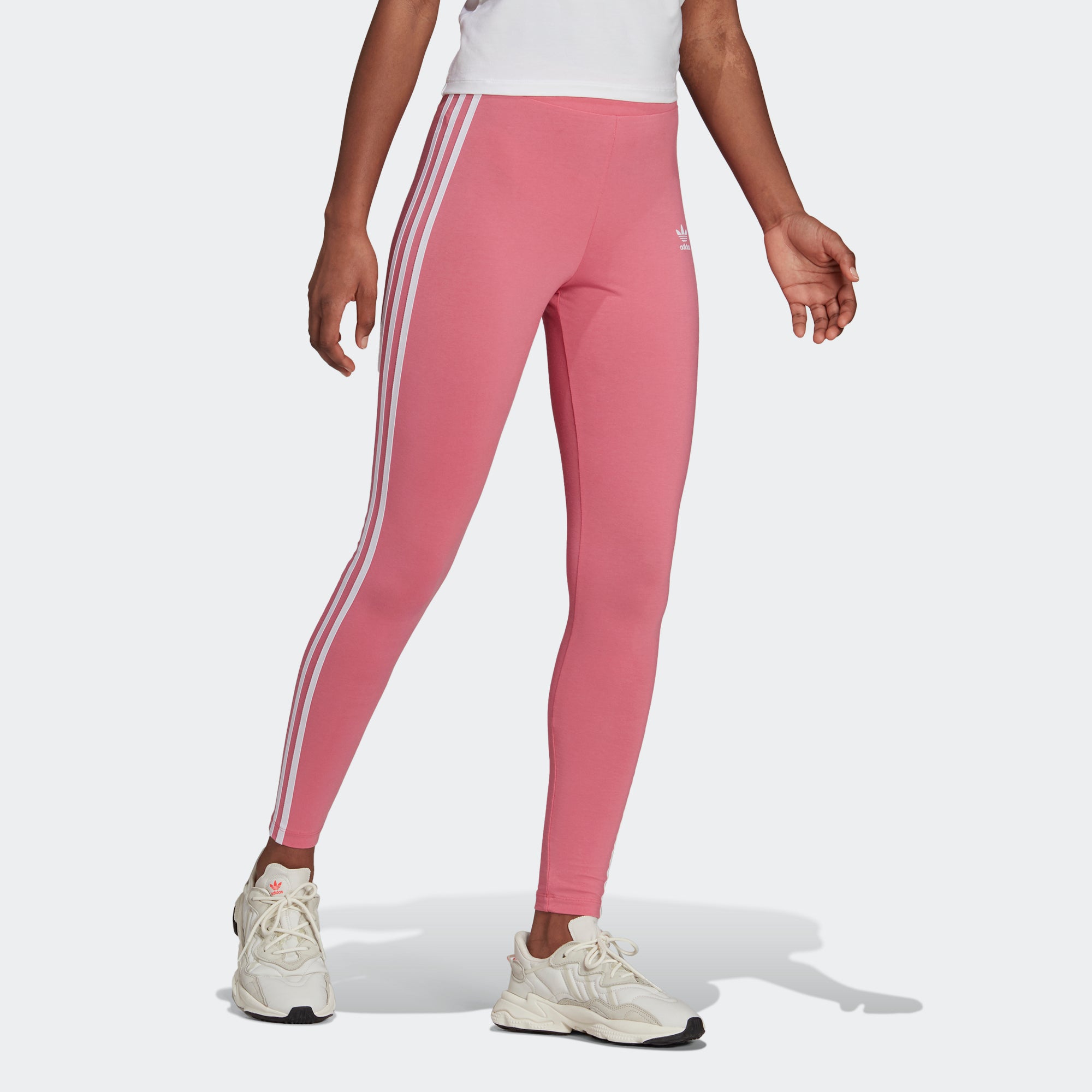 GetUSCart- adidas Originals Women's 3-Stripes Leggings, Ash Pink, XL