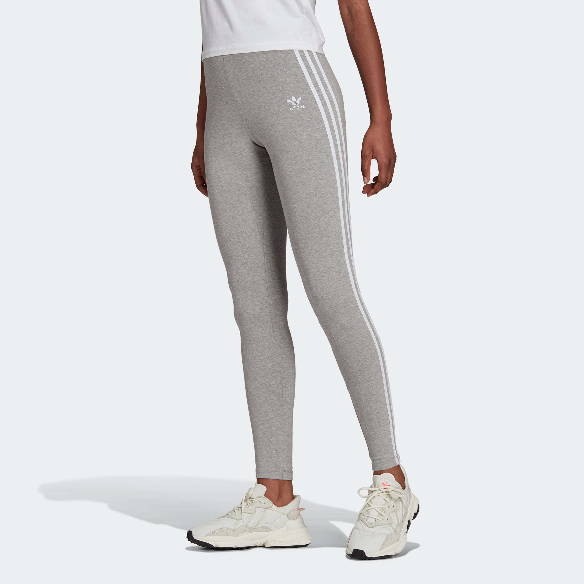 adidas 3 Stripes Leggings - Grey | adidas Finland