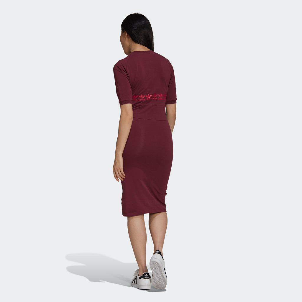 Women's adidas Originals Logo Play Dress Crimson