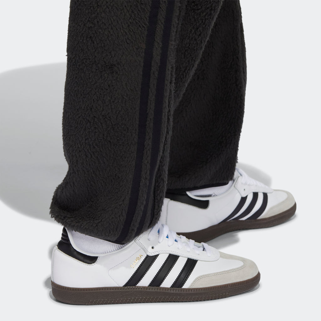 Men's adidas Originals SPRT Firebird Sherpa Track Pants Black