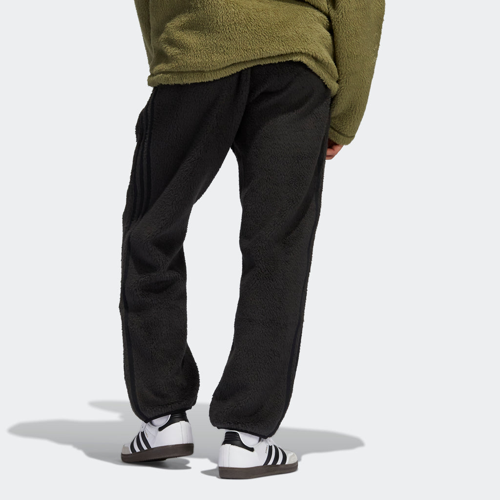 Men's adidas Originals SPRT Firebird Sherpa Track Pants Black