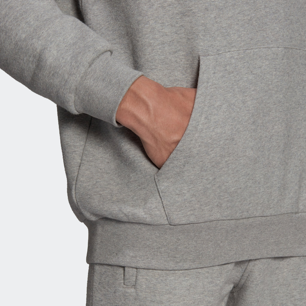 Men’s adidas Originals Adicolor Essentials Trefoil Hoodie Medium Grey Heather