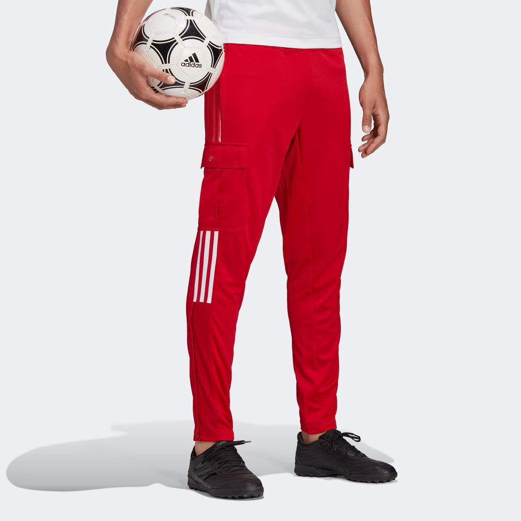 Men's adidas Soccer Tiro Cargo Track Pants Red