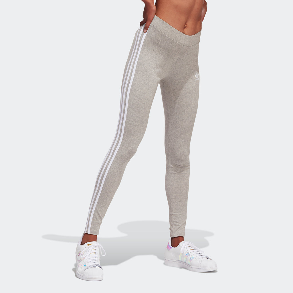 Women's adidas Originals Adicolor 3-Stripes Leggings Grey