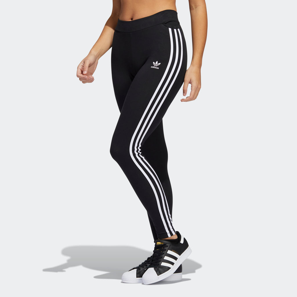 Women's adidas Originals Adicolor 3-Stripes Leggings Black