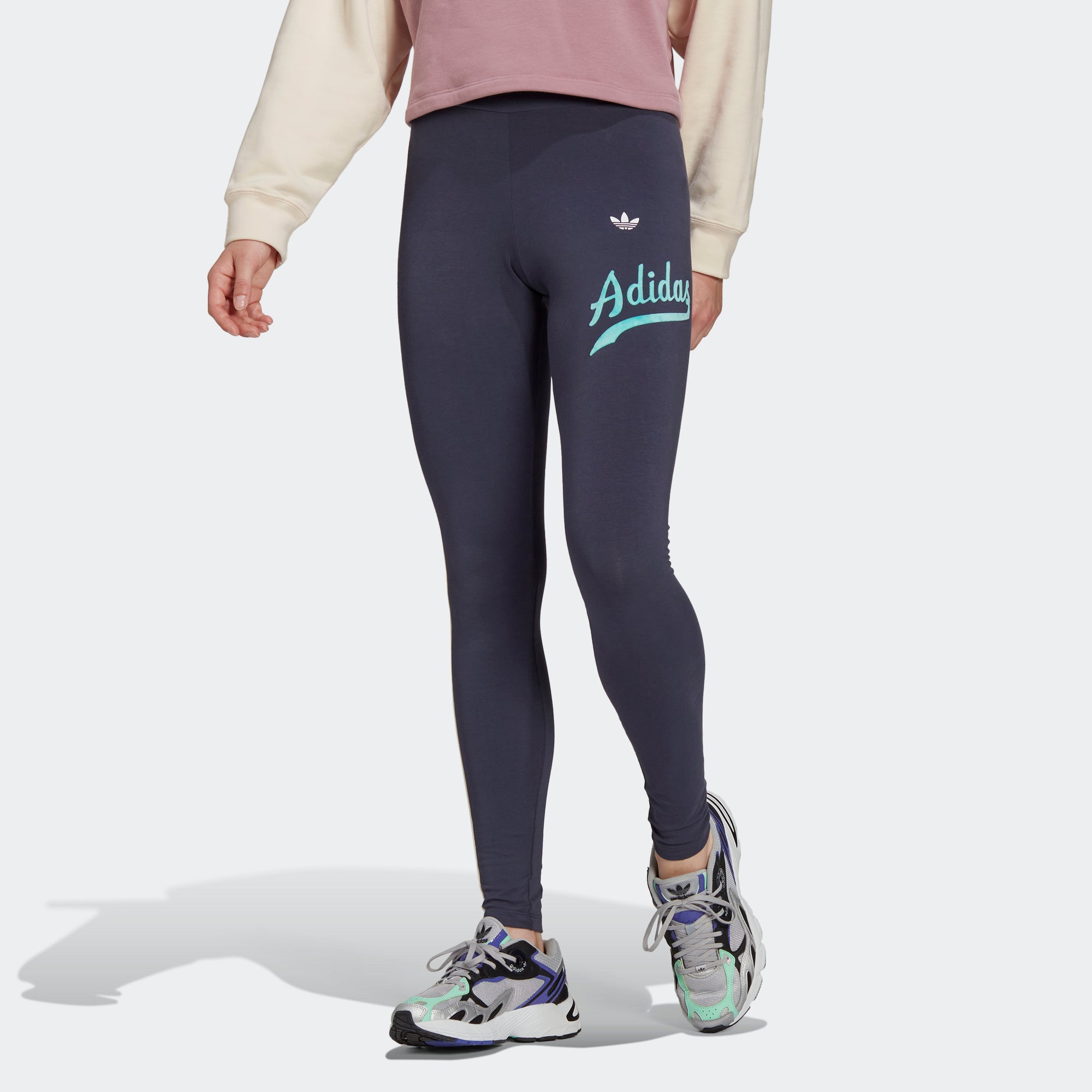 Adidas Originals Adidas Women's Linear-logo Full Length Leggings, Xs-4x In  Multi