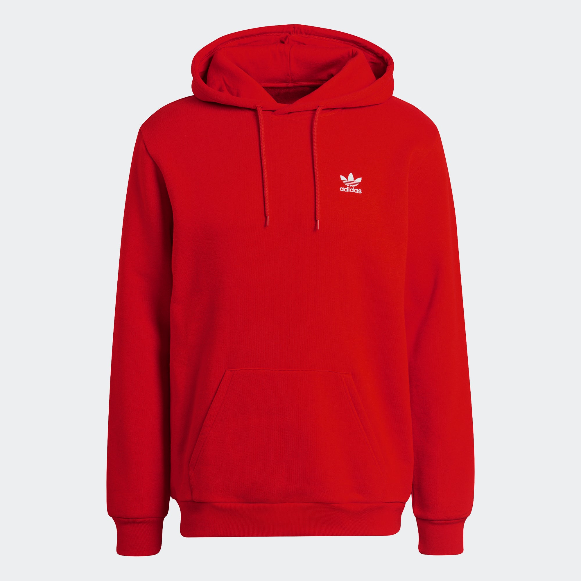 Essentials Trefoil Hoodie Red HE5108 | Chicago City Sports