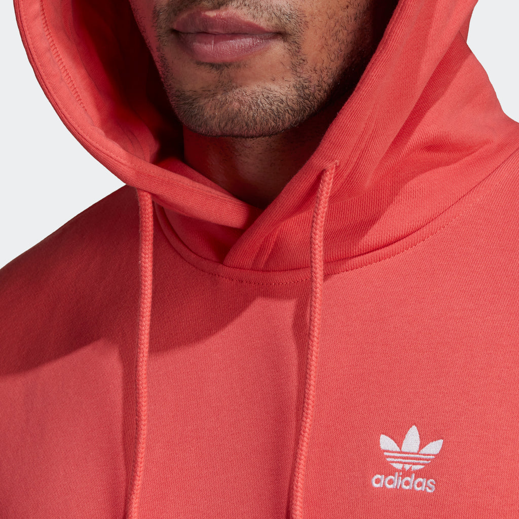 Men’s adidas Originals Adicolor Essentials Trefoil Hoodie Semi Turbo Red