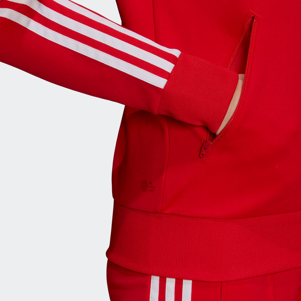 Women's adidas Originals Primeblue SST Track Jacket Vivid Red