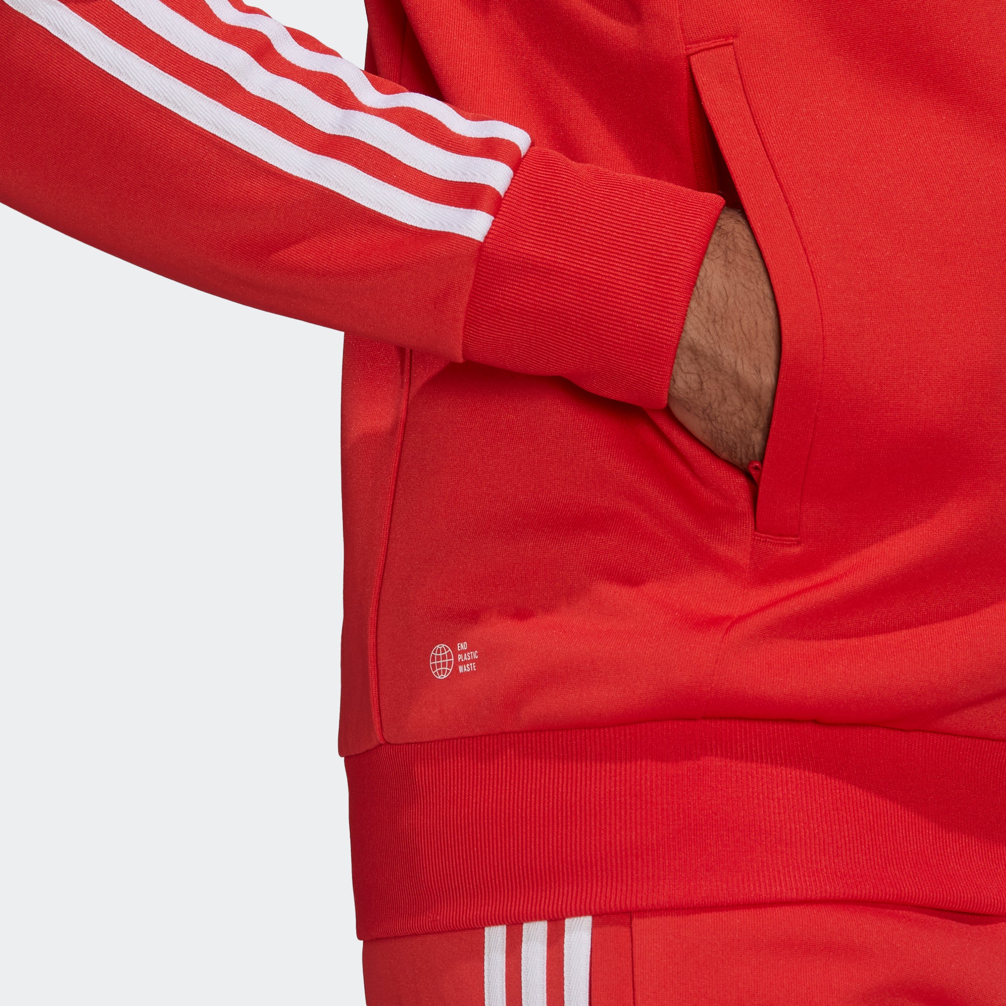 adidas Primeblue SST Track Jacket Red HF2124 | Chicago City Sports | 