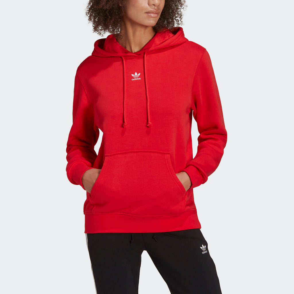 Women's adidas Originals Adicolor Essentials Fleece Hoodie Vivid Red