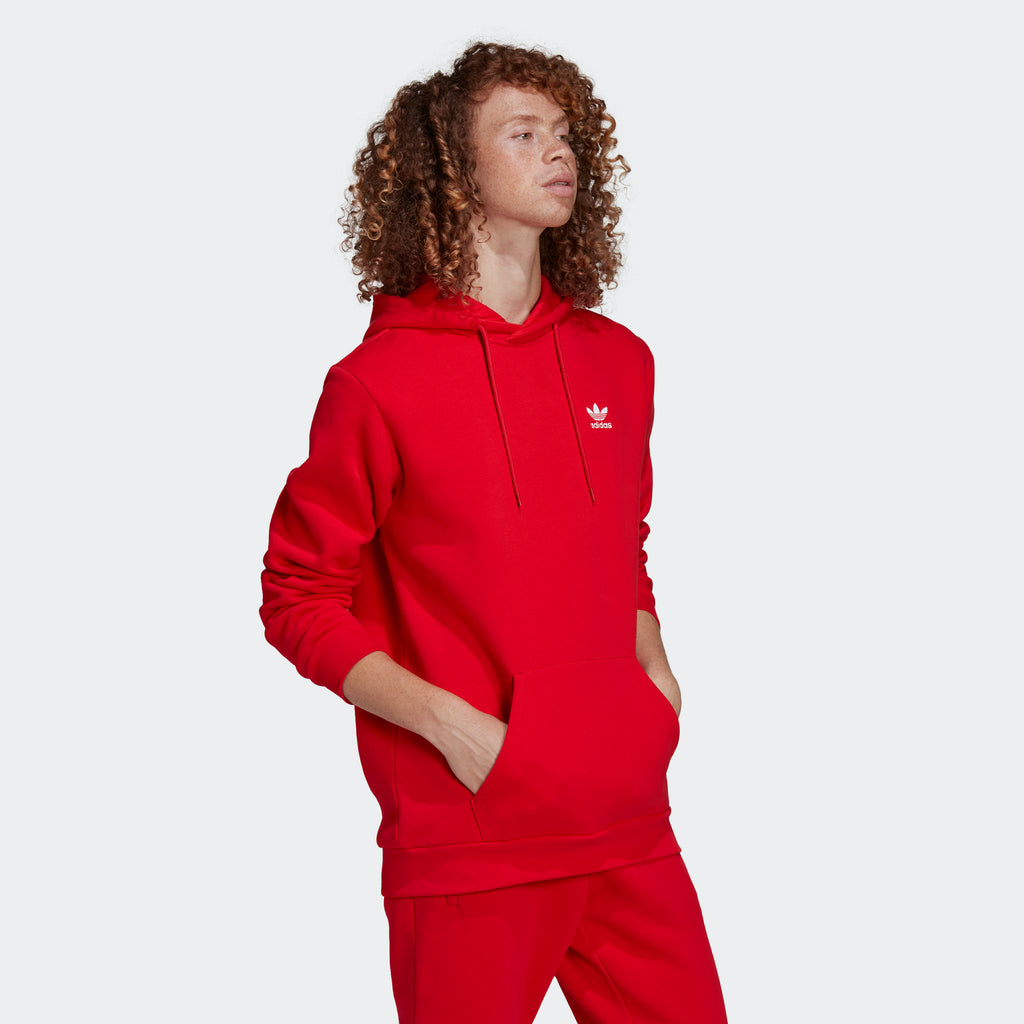 Men’s adidas Originals Adicolor Essentials Trefoil Hoodie Vivid Red