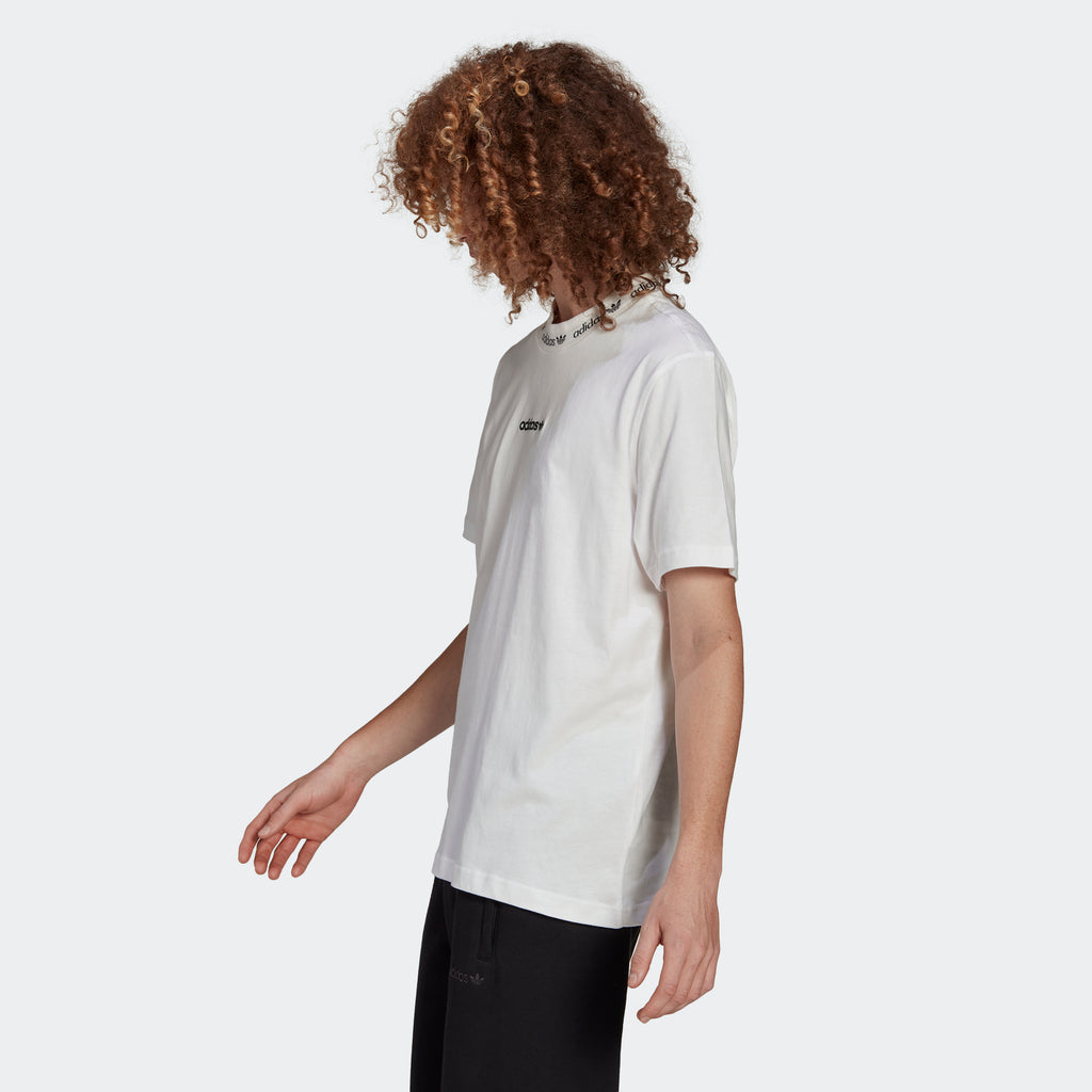 Men's adidas Originals Trefoil Linear T-Shirt White