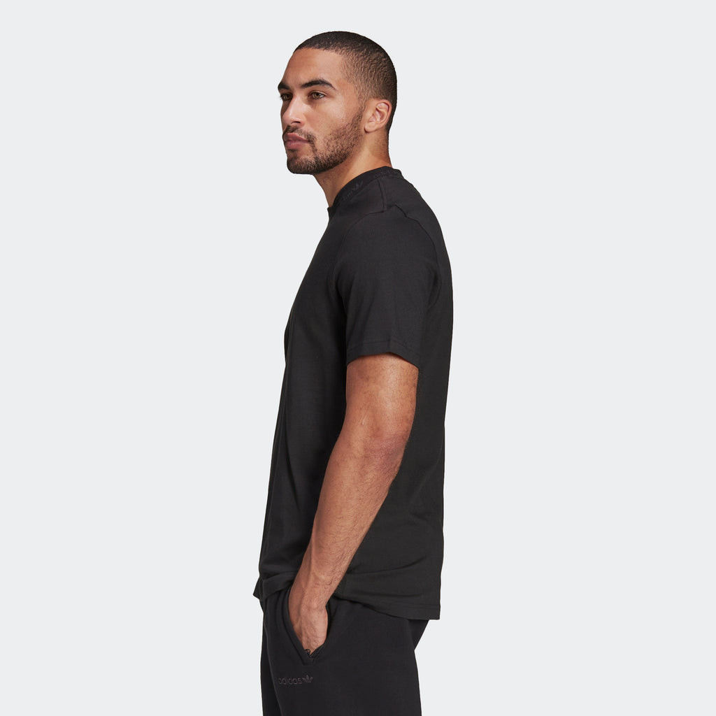 Men's adidas Originals Trefoil Linear T-Shirt Black