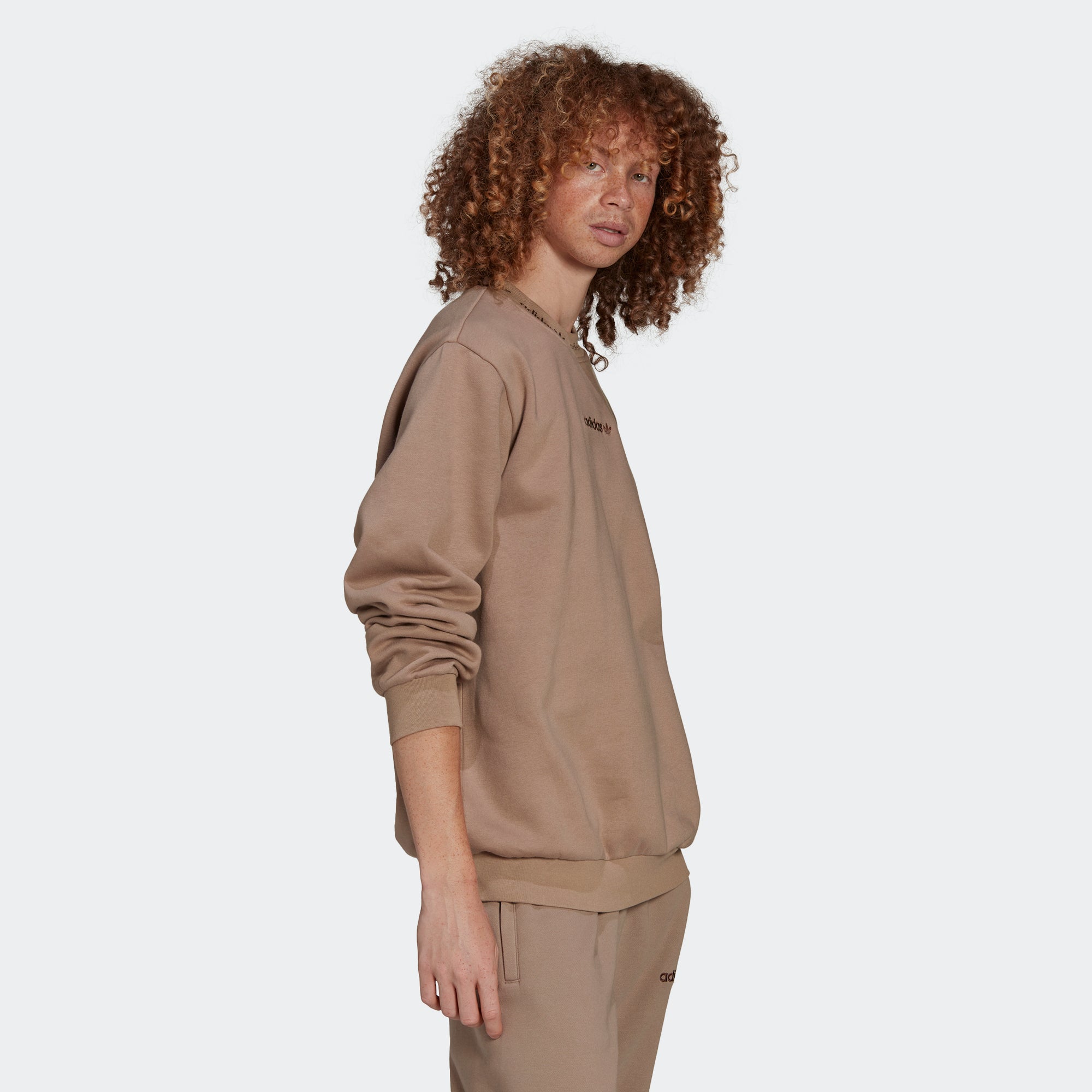 adidas Linear Crew Sweatshirt Chalky Brown | Chicago City Sports