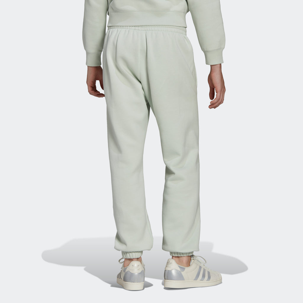 Men's adidas Originals Trefoil Linear Sweatpants Linen Green