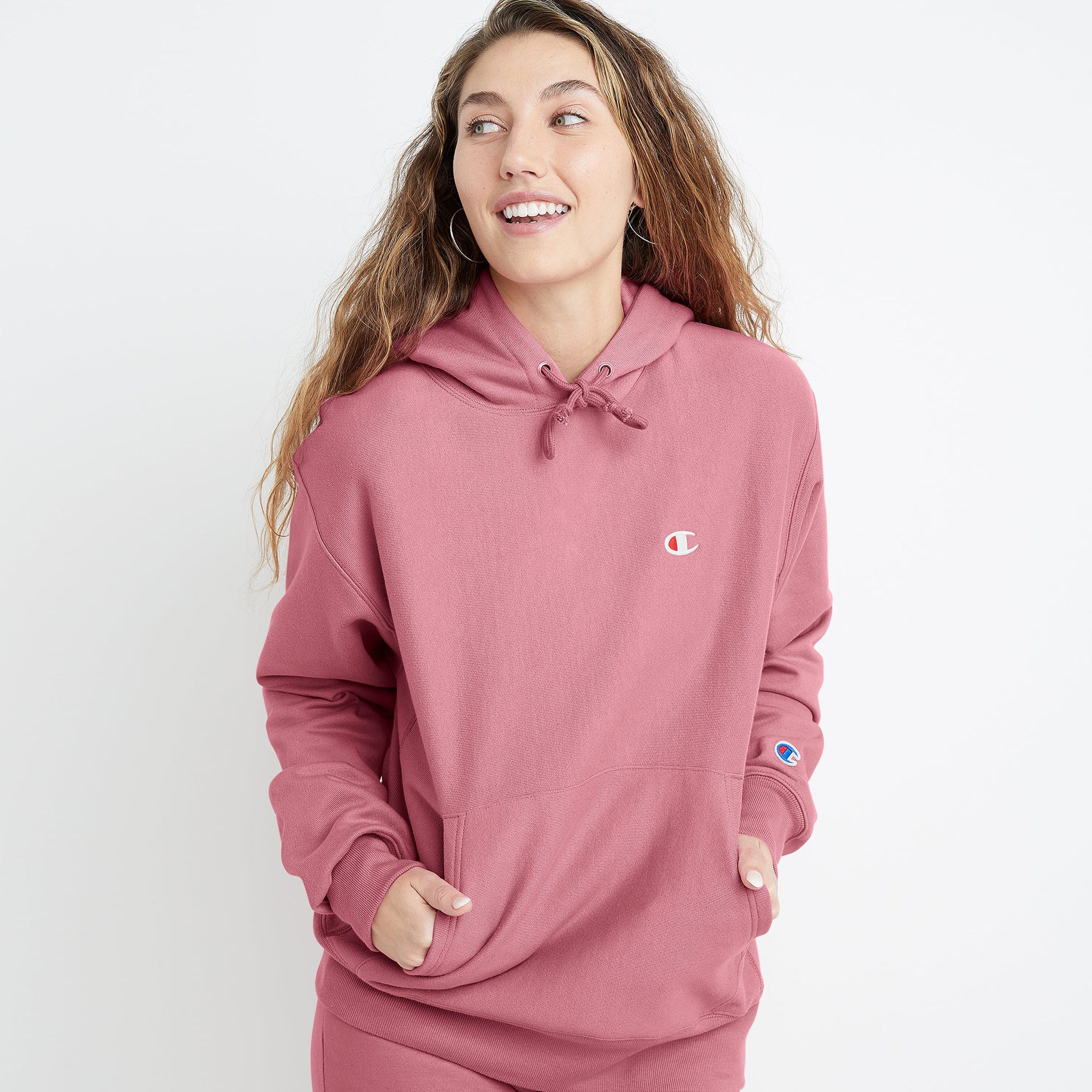 Champion RW Boyfriend Hoodie Terracotta Pink Chicago City Sports