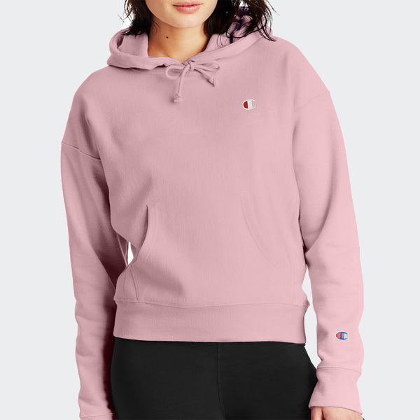 Light pink champion store hoodie women's