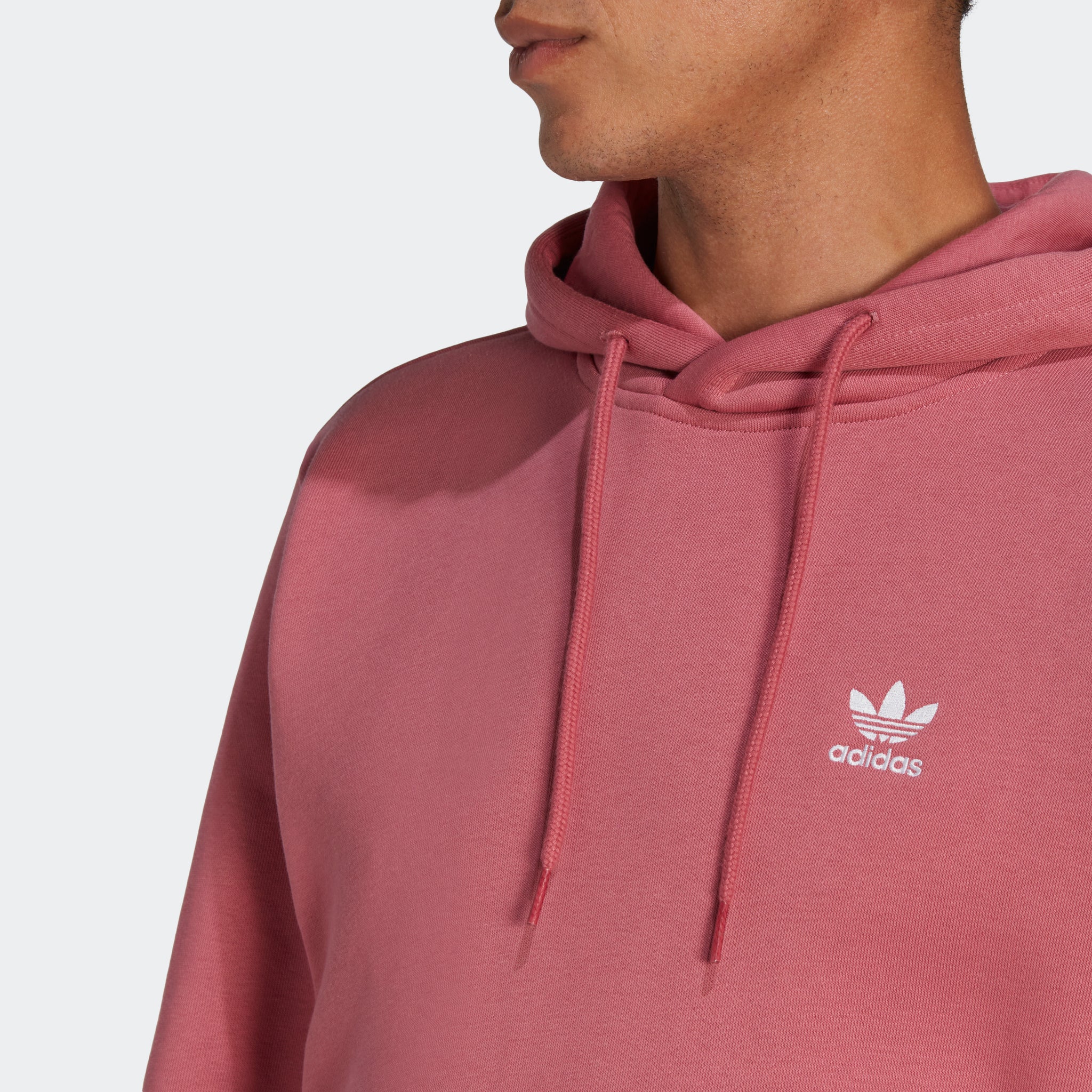 adidas Trefoil Essentials Hoodie Pink Strata Chicago City Sports