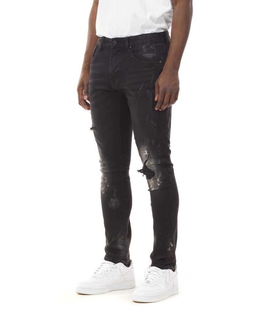Men's Smoke Rise Rip & Repair Fashion Jeans Dusty Black