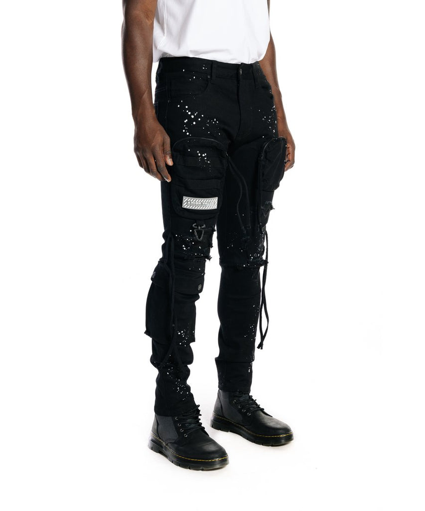 Men's Smoke Rise Cargo Fashion Twill Pants Black