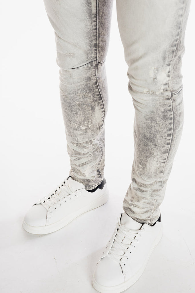 Men's Smoke Rise Overspray Semi Basic Jeans Frost Grey