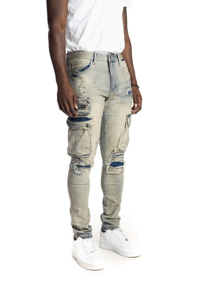 Men's Smoke Rise Multipocket Fashion Jeans Goblin Blue