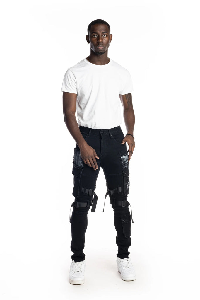 Men's Smoke Rise Multipocket Twill Fashion Pants Black