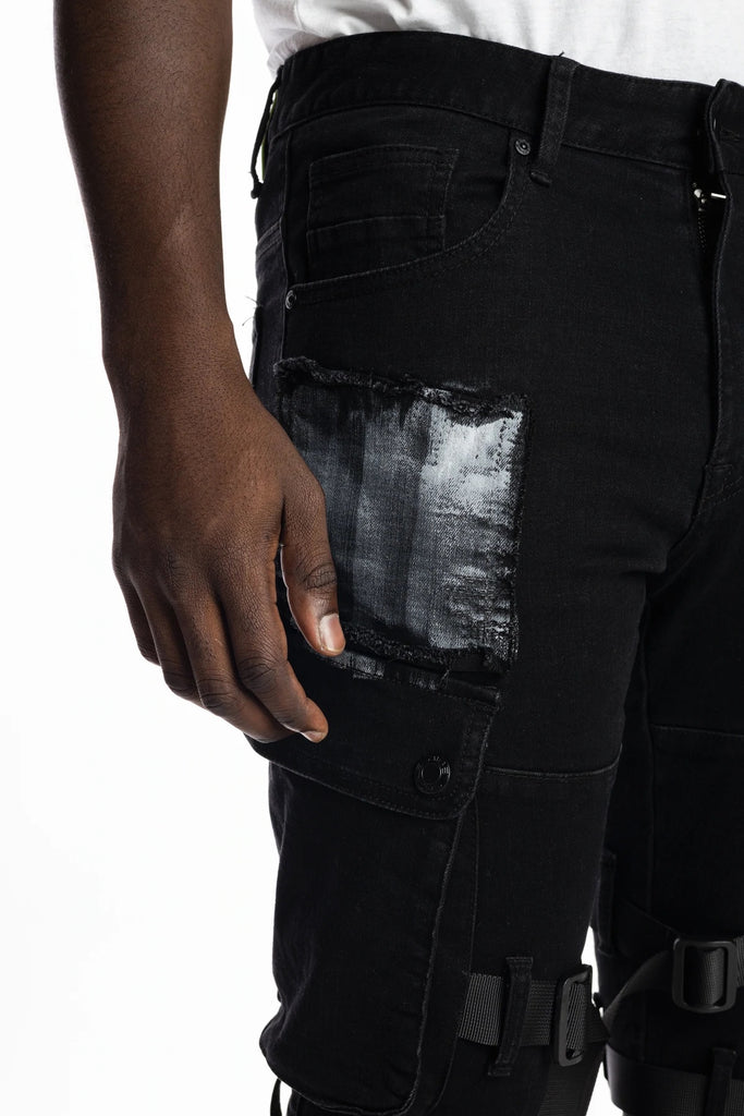 Men's Smoke Rise Multipocket Twill Fashion Pants Black