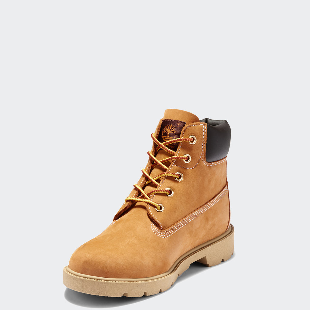 Kid's Timberland 6-Inch Classic Ankle Boots Wheat (TB010960713) | Chicago City Sports | front view