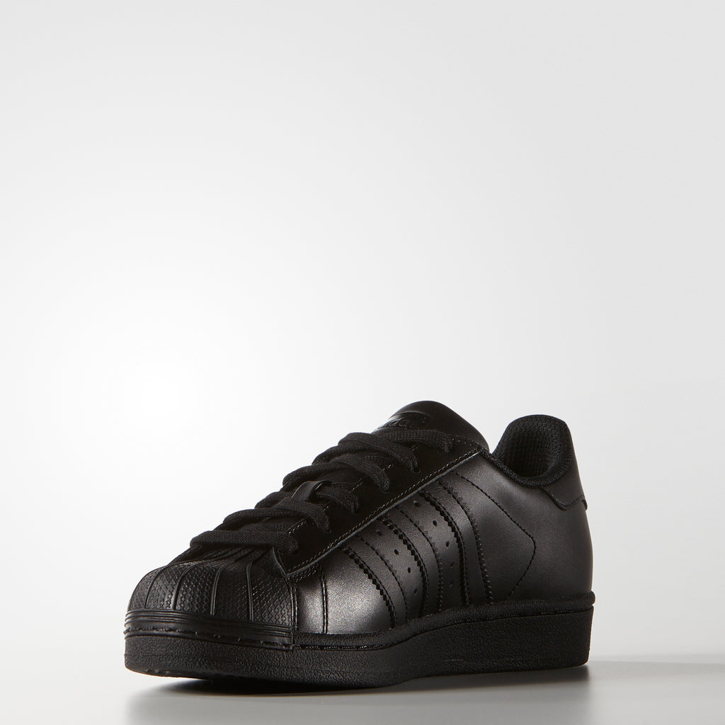 Kid's adidas Originals Superstar Foundation Shoes Triple Black