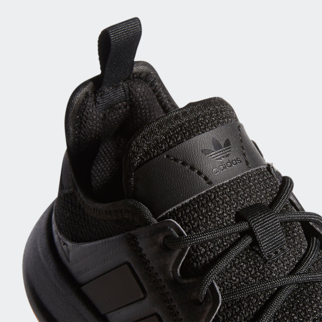 Kid's adidas Originals X_PLR Shoes Black Gum (SKU FY9061) | Chicago City Sports | detailed top view