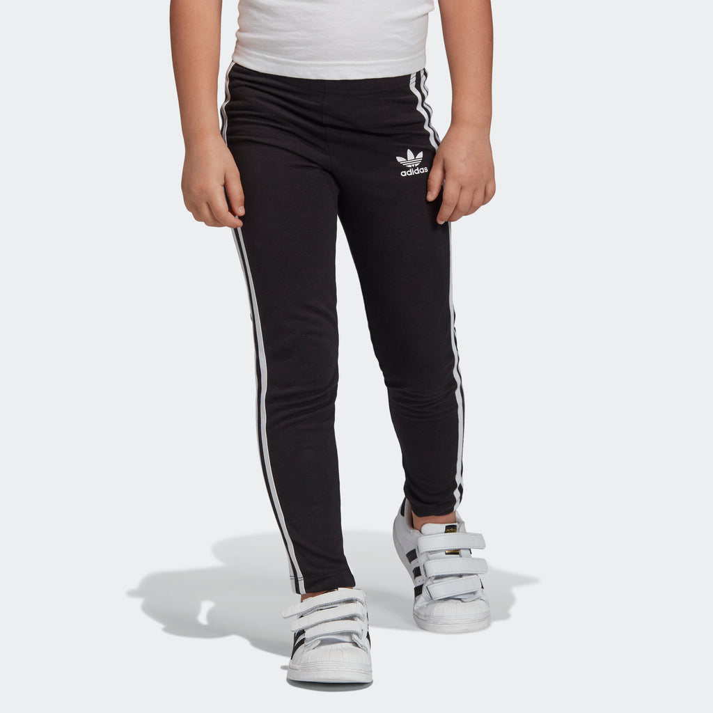 Kids' adidas Leggings Black ED7737 | Chicago City Sports | front view