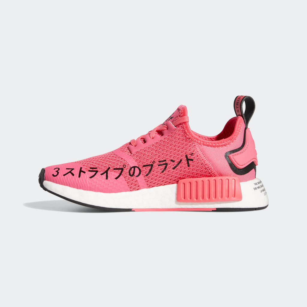 Kids' adidas NMD_R1 Shoes Super Pink FV1694 | Chicago City Sports | interior side view