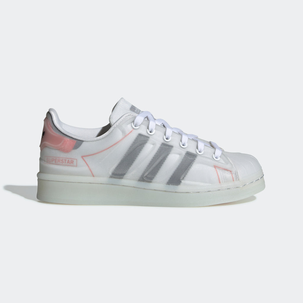Big Kids' adidas Superstar Futureshell Shoes White S42622 | Chicago City Sports | exterior side view