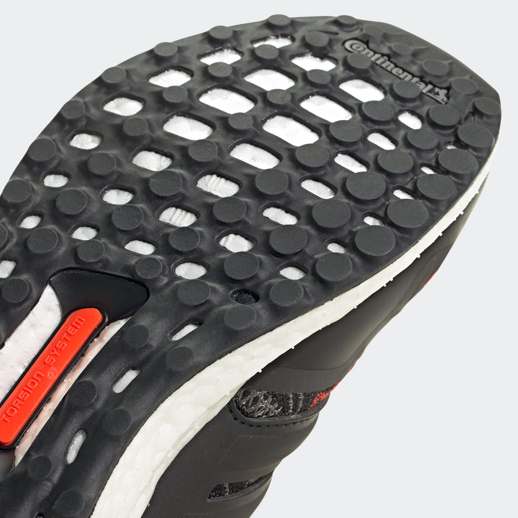 Kids' adidas Originals Ultraboost DNA Running Shoes Black FX0227 | Chicago City Sports | detailed Continental bottom view