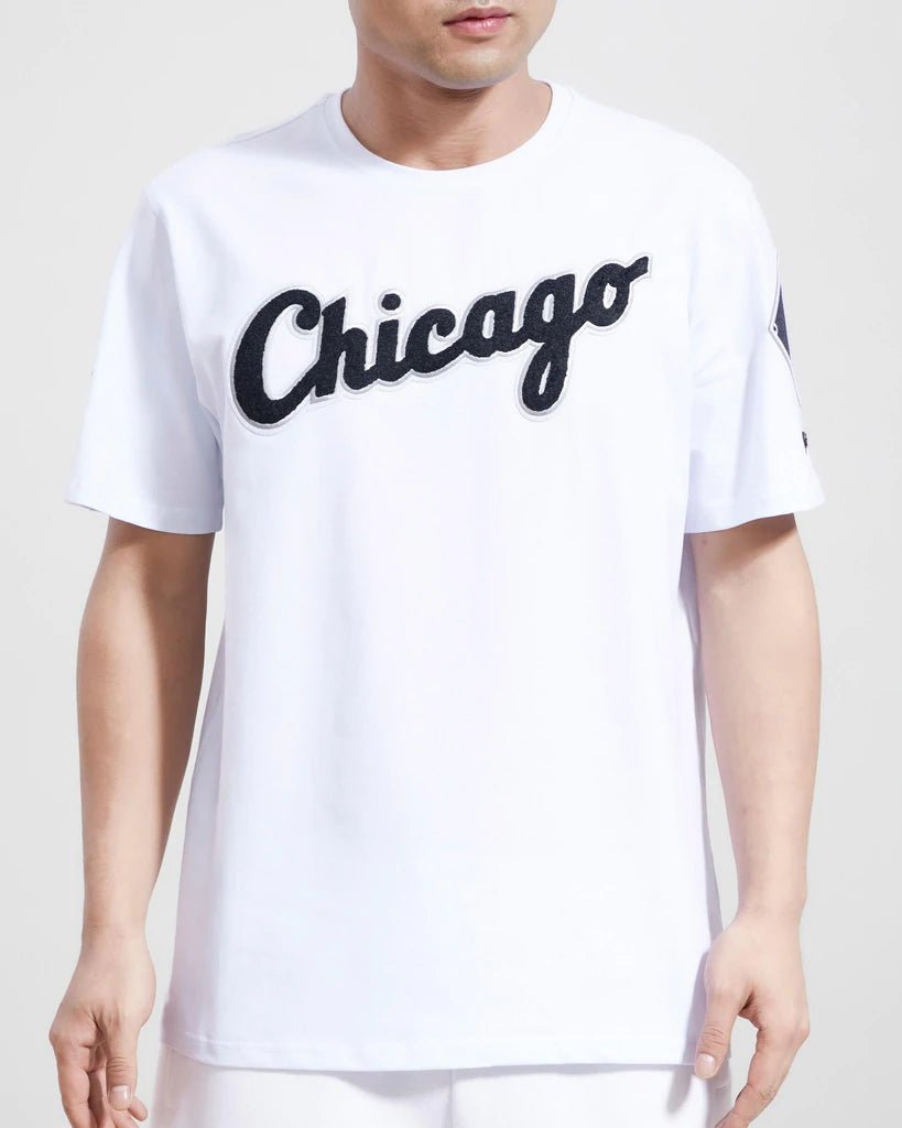 Pro Standard Mens MLB Chicago White Sox Pro Team Crew Neck T-Shirt LCW131562-PNK Pink 2XL
