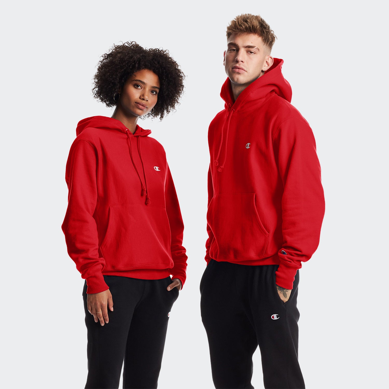 Men's Champion Life Reverse Weave Hoodie Red | Chicago Sports