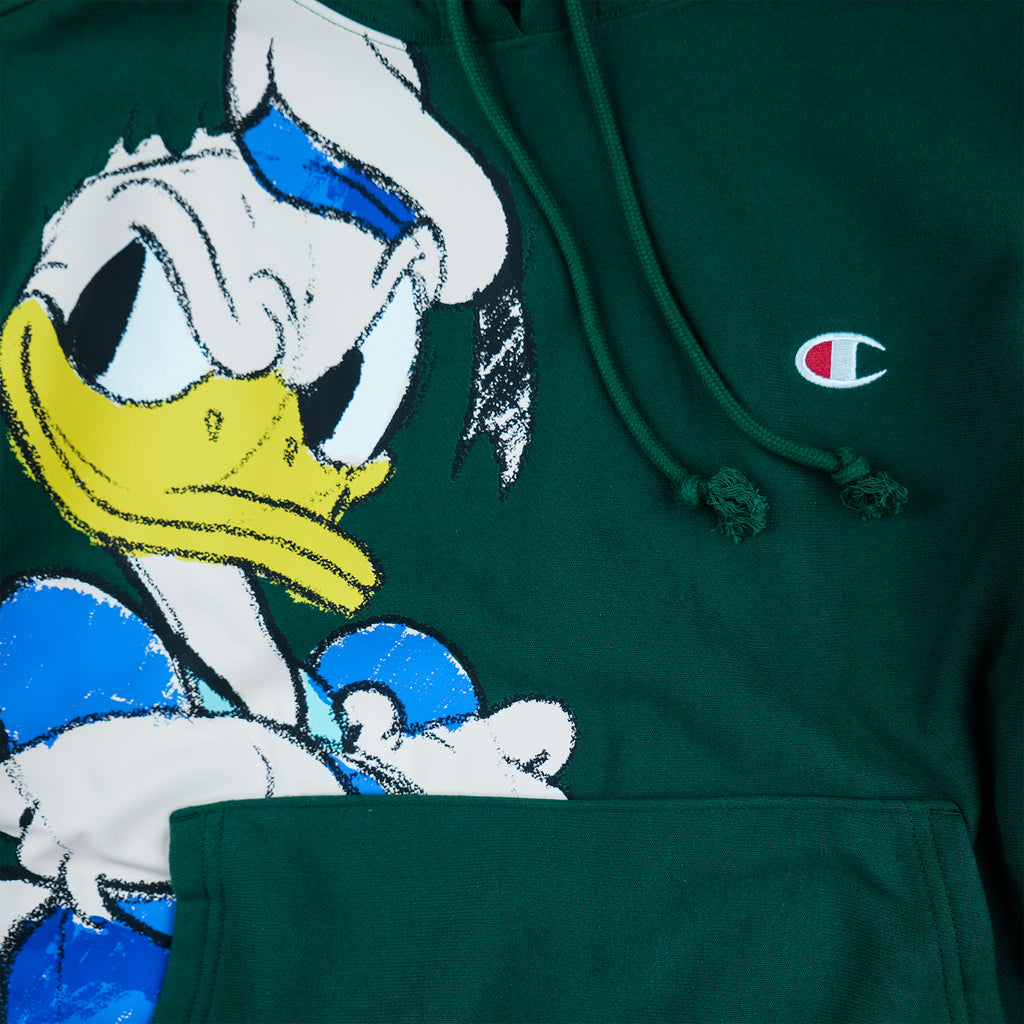 Men's Champion Reverse Weave Donald Duck Hoodie Green