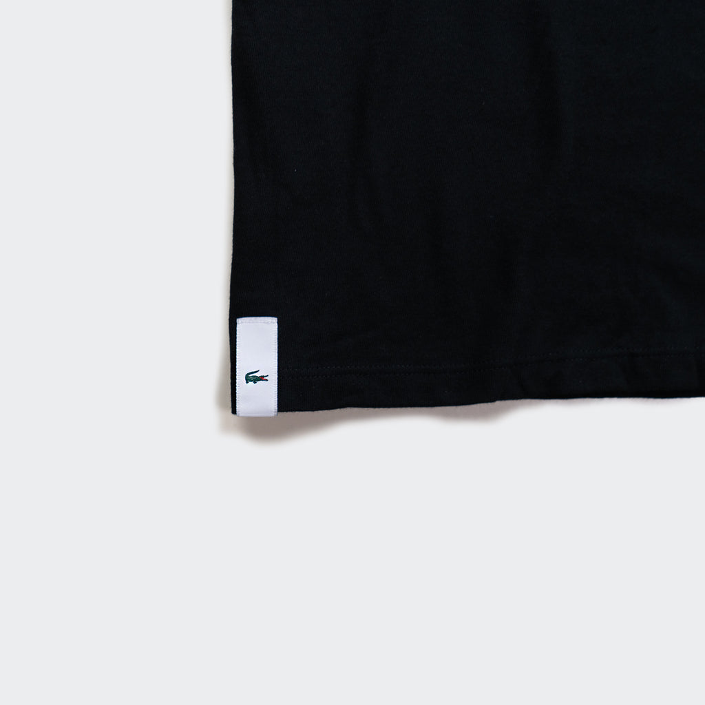 Men's Lacoste Crew Neck Cotton T-Shirt 3-Pack Black