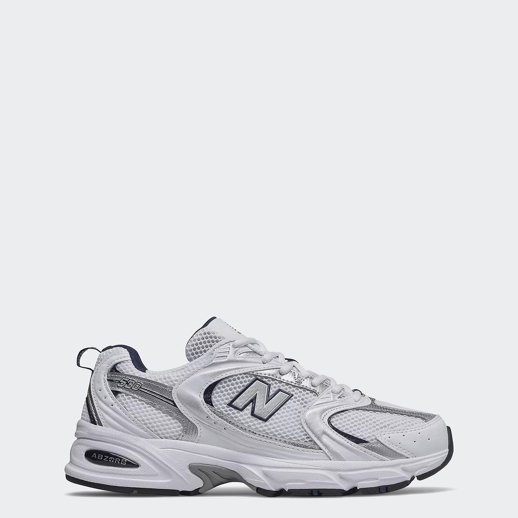 Men's New Balance 530 Shoes "White" (SKU MR530SG) | Chicago City Sports | side view