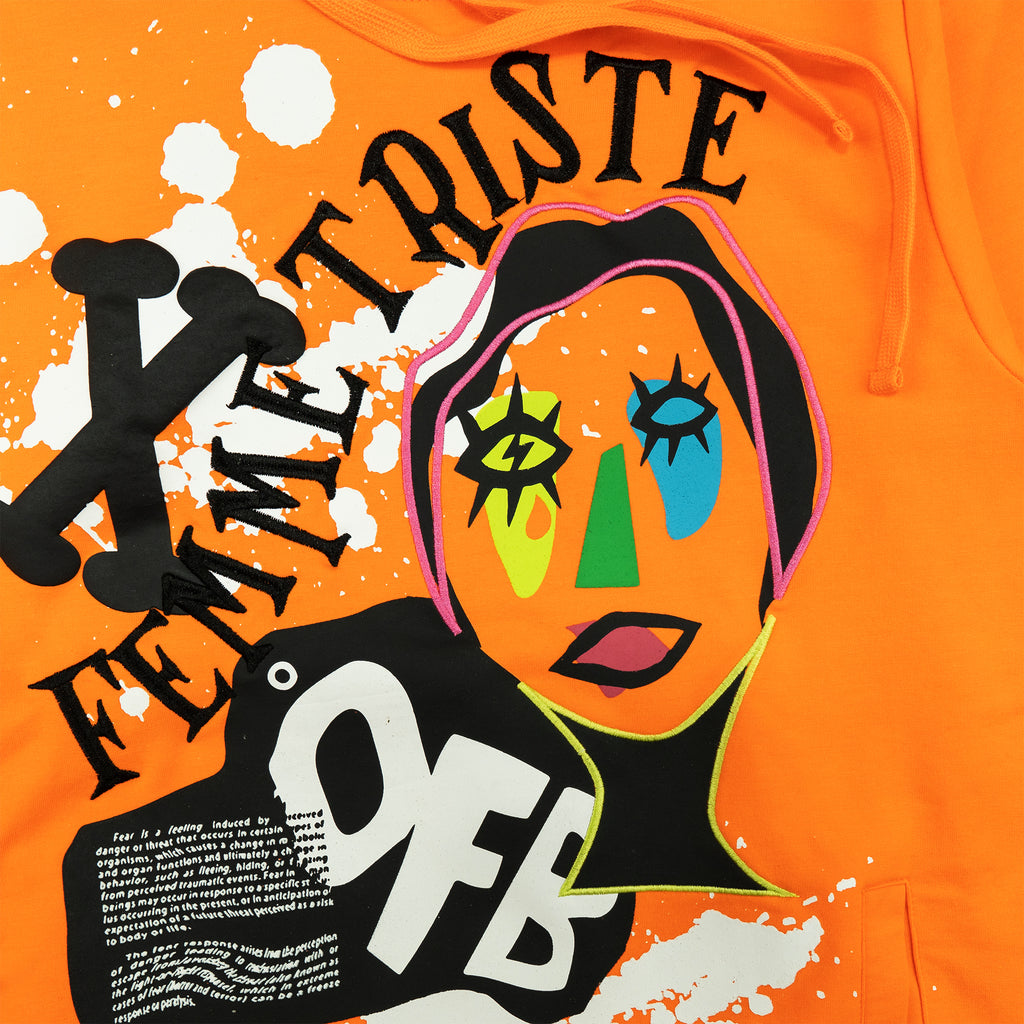 Men's Offbeat Femme Triste Hoodie Orange