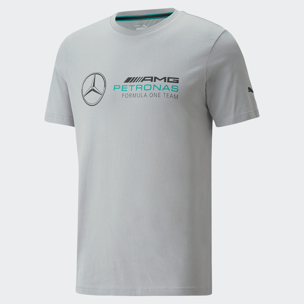 Men's PUMA Mercedes F1 ESS Logo Tee Silver
