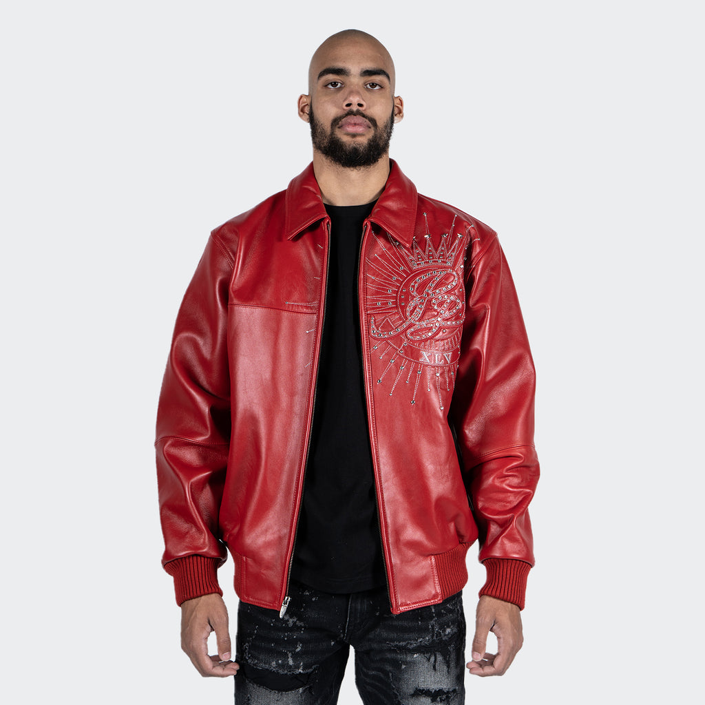 Men's Pelle Pelle American Legend Leather Jacket Red