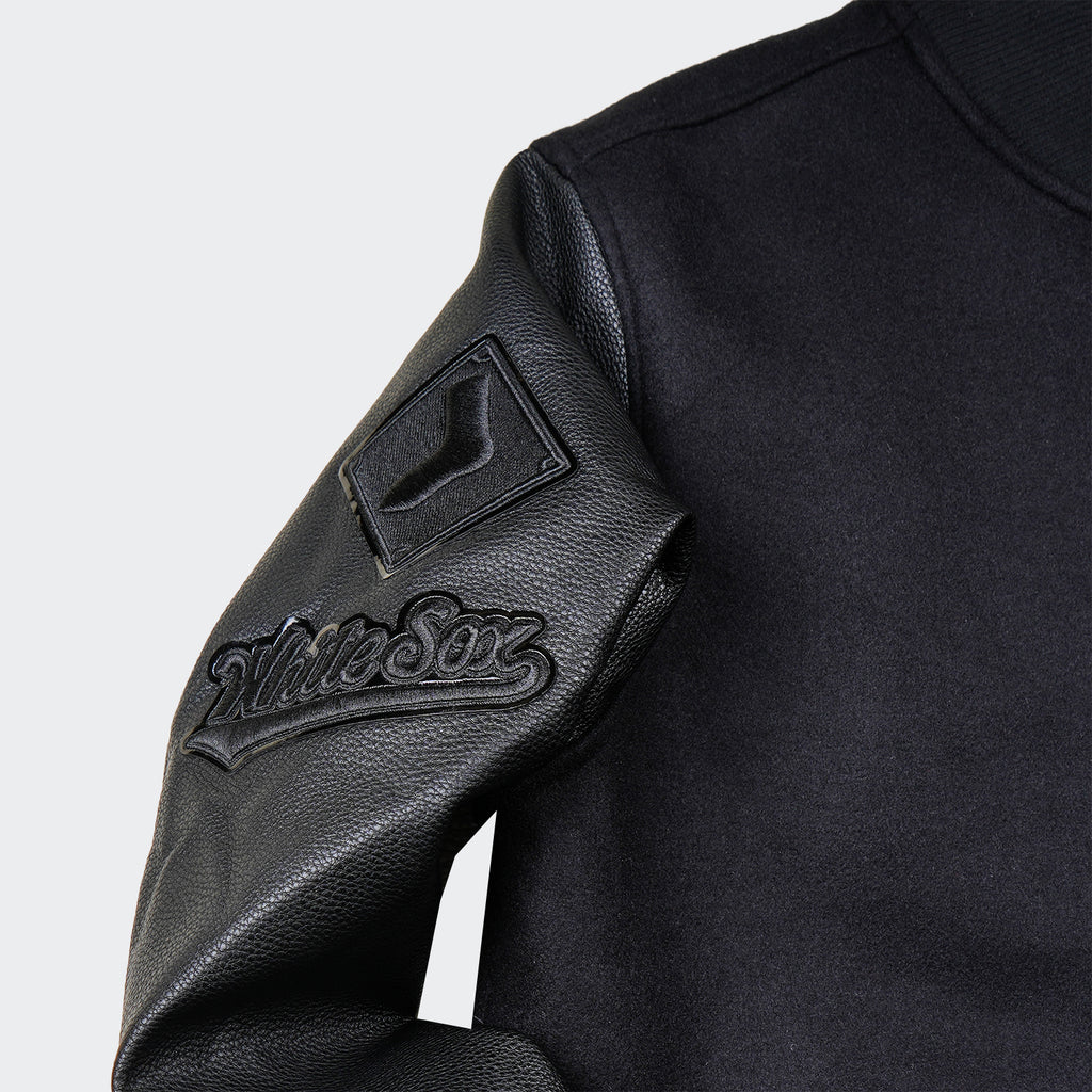 Men’s Pro Standard Chicago White Sox Varsity Jacket Triple Black