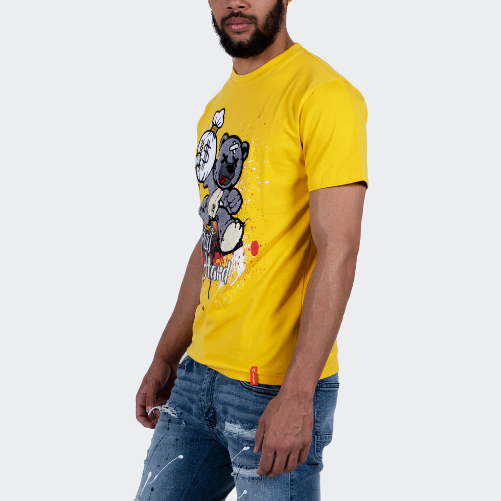 Men's TWO MILL TWENTY Grind Hard Tee Yellow