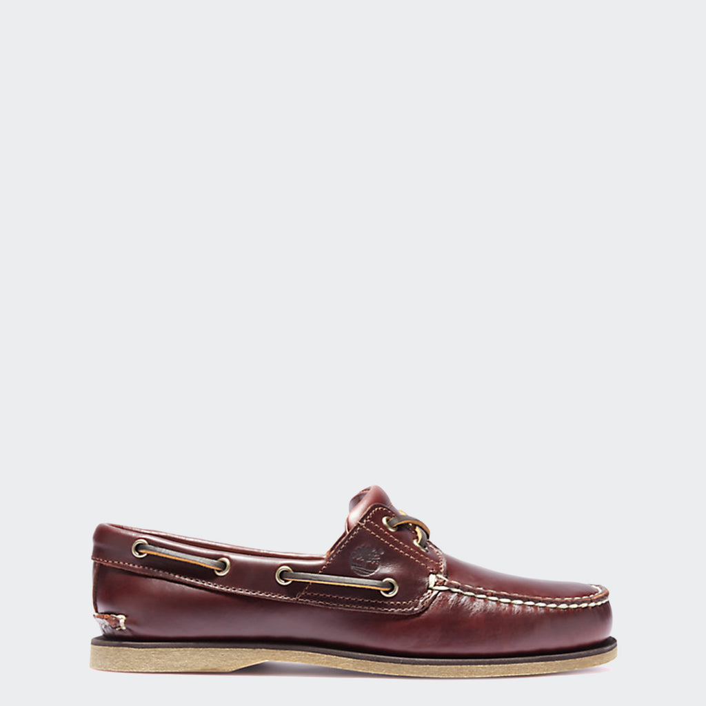 Men's Timberland 2-Eye Boat Shoes Root Beer