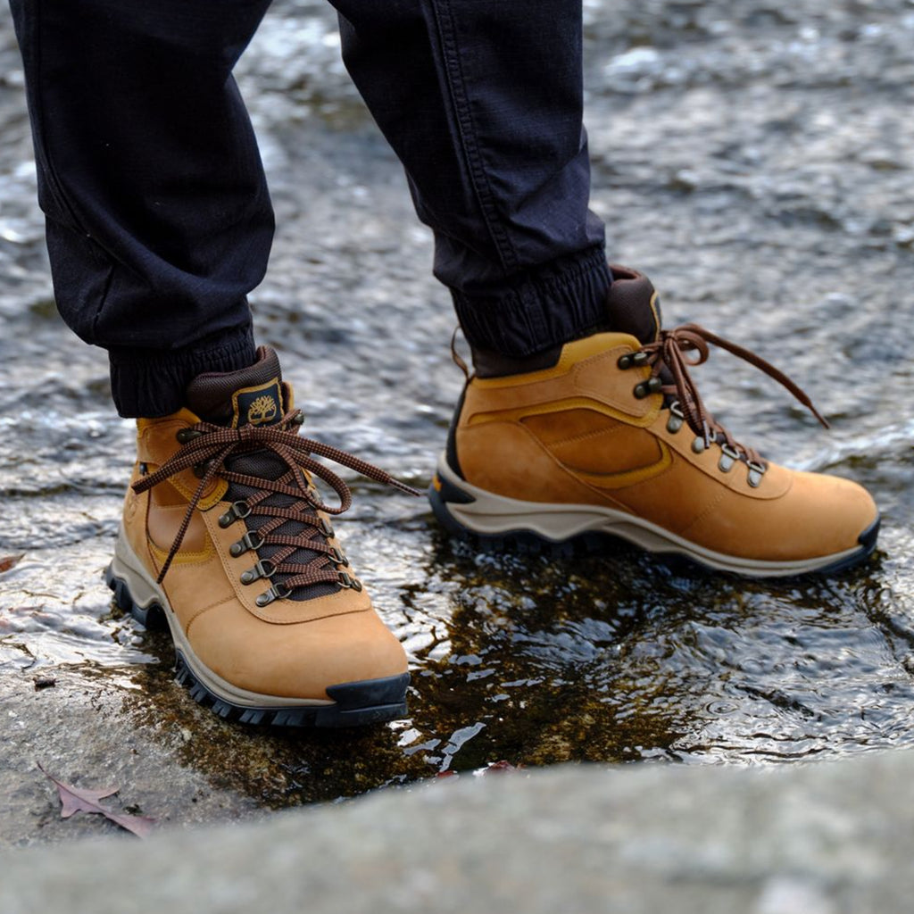 Men's Timberland Mt. Maddsen Mid Waterproof Hiking Boots Wheat