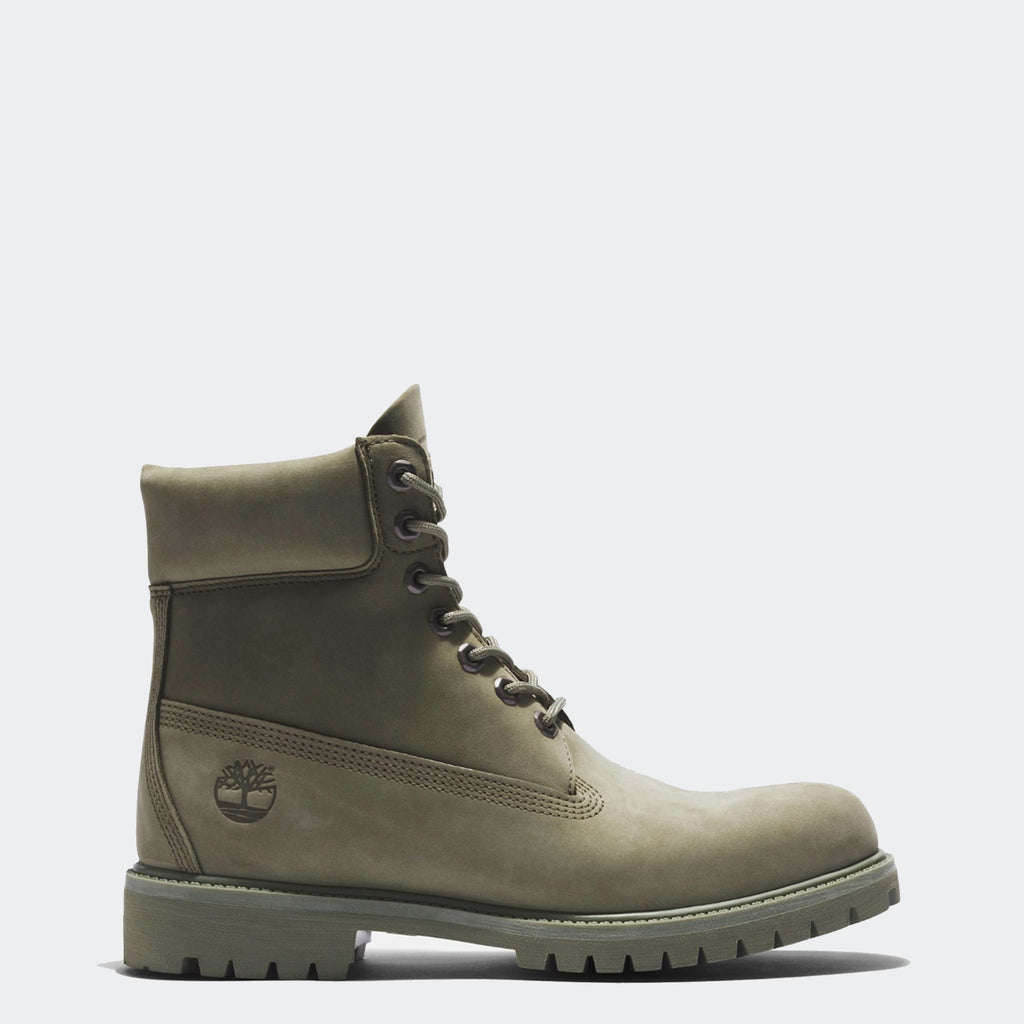 Men's Timberland Premium 6-Inch Waterproof Boots Dark Green Nubuck