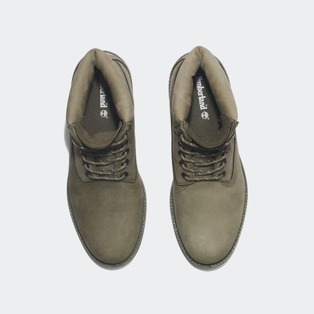Men's Timberland Premium 6-Inch Waterproof Boots Dark Green Nubuck